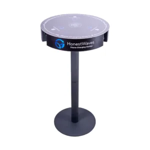 HonestWaves - TableCharge 7 - Phone Charging Table - Front View Front View of the TableCharge 7 Phone Charging Table by HonestWaves