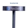 Slim profile of the TableCharge 7 Phone Charging Table