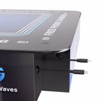 HonestWaves - TableCharge 9 Pro - Phone Charging Table - Closeup of Cables TableCharge 9 Charging Table