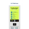 HonestWaves - Weatherproof Portable Battery Pack Rental Kiosk in white - 21.5 Inch Video Screen Weatherproof and Solar PortablePower 24 Charging Kiosk