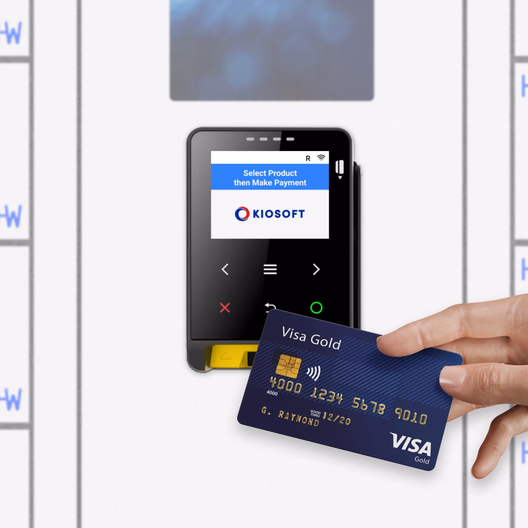 optional Kiosoft credit card readers for charging lockers
