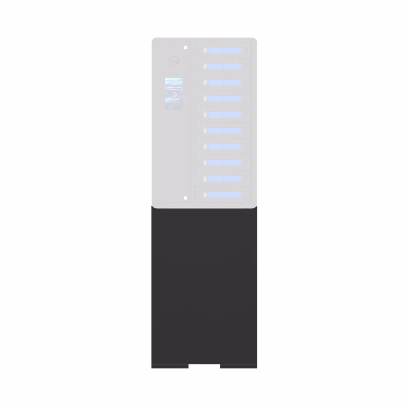 HonestWaves optional stand for SecureCharge 10 device charging locker in Black Stand for SecureCharge Charging Lockers