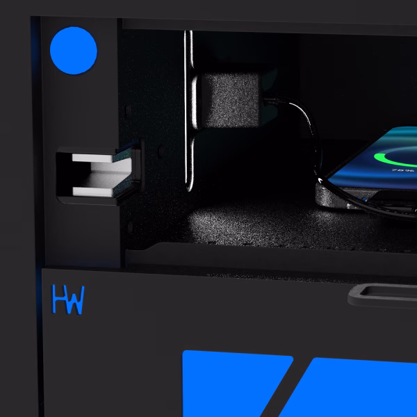 durable metal construction of the phone charging lockers from HonestWaves