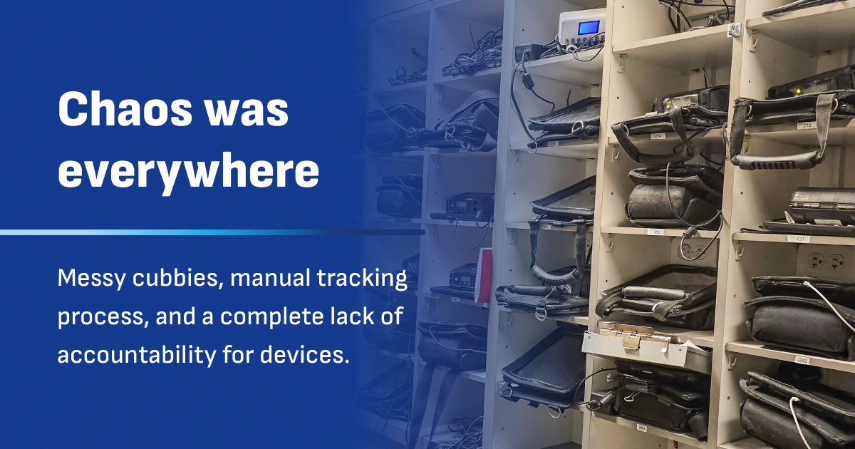 Chaos was everywhere before installing HonestWaves smart lockers. Messy cubbies, manual tracking, and completely lack of accountability for devices. 