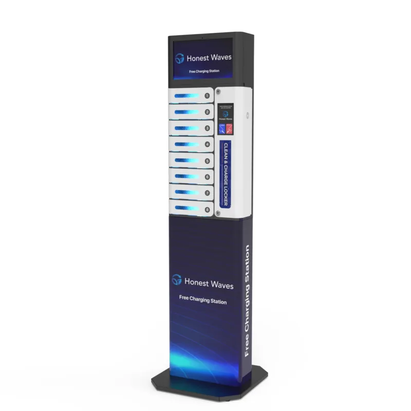 SecureCharge 8 Pro 8 bay charging locker with stand