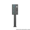 Outdoor Phone Charging Locker with floor stand