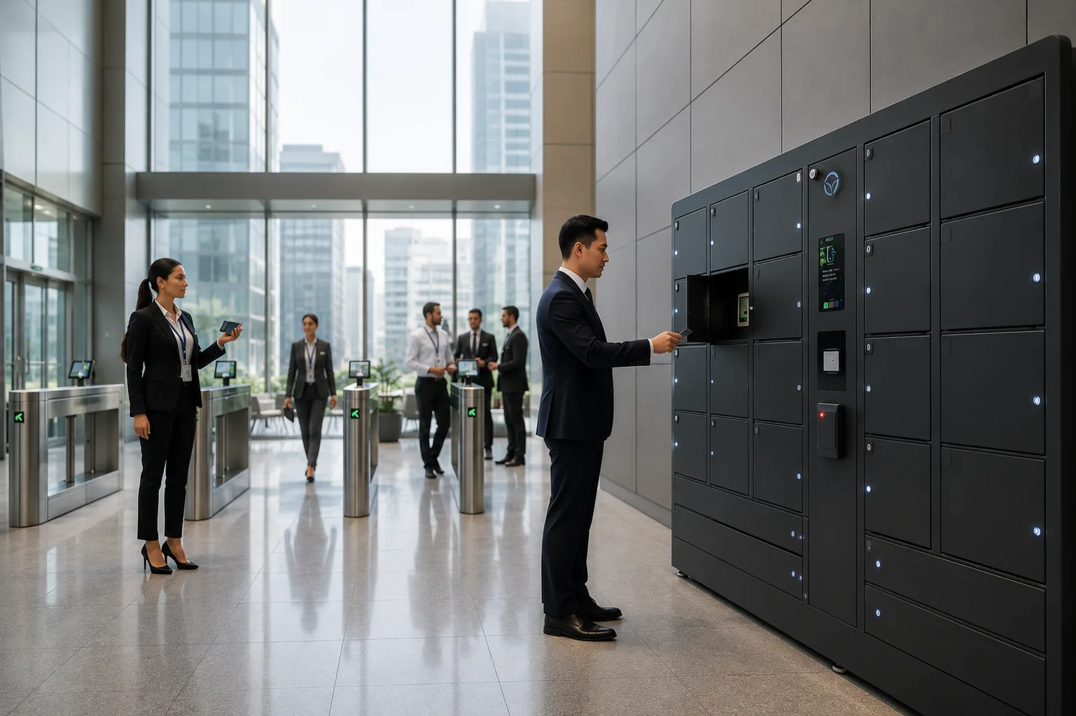 Smart Lockers in modern buidings